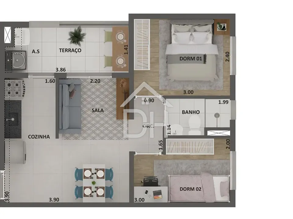 Apartamento em São Domingos — foto 13